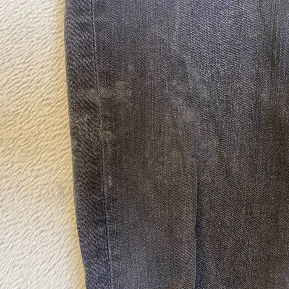 Madewell Womans Jeans 25T Black with Frayed Hem Distressed High-Rise Skinny - Picture 11 of 16